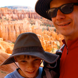 Tom and Nathaniel at the Grand Canyon
