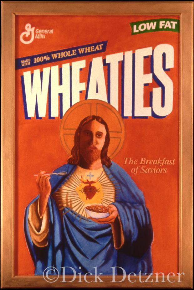 Jesus on a Wheatties box